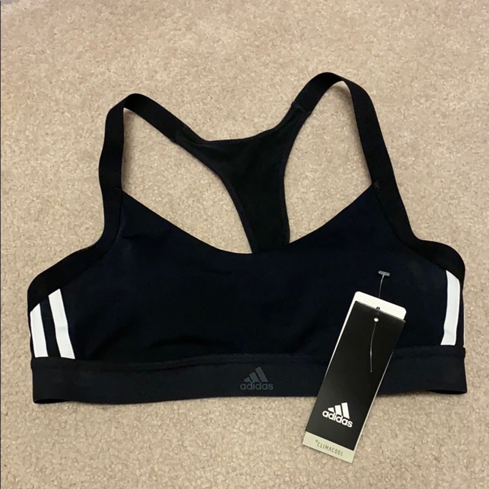 Adidas All Me 3 Stripes Sports Bra - Medium